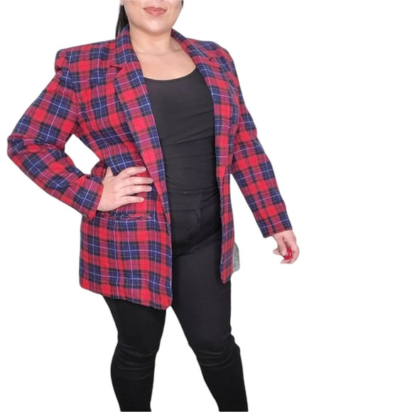 Pendleton Other - Vintage Pendleton Tartan Plaid Blazer, Jacket, Virgin Wool, Fully Lined sz 14